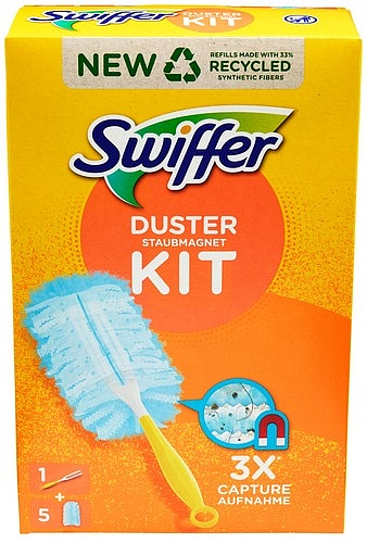 Støvkost swiffer duster starterkit (handle+5 refill) 9stk