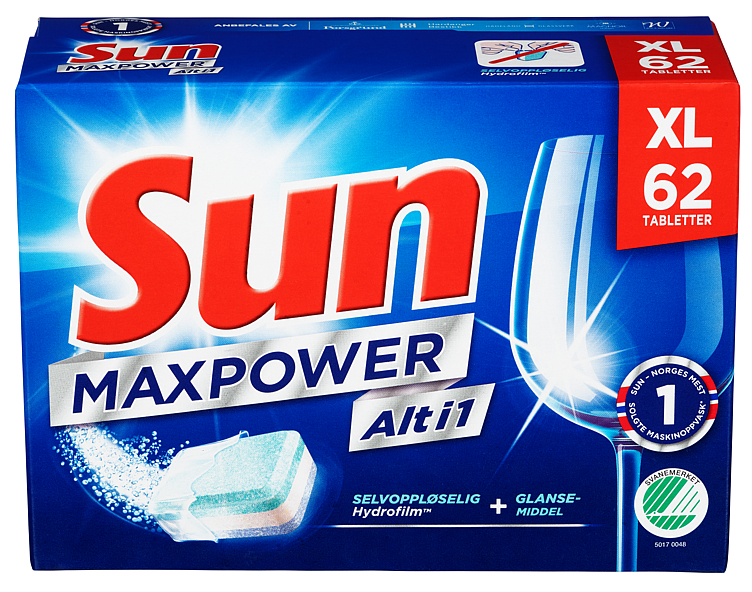 Sun alt i 1 maxpower 62stk