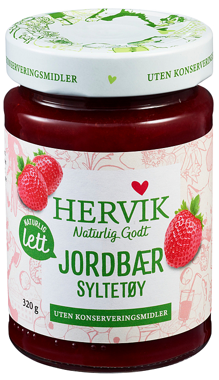 Lett jordbærsyltetøy 320g