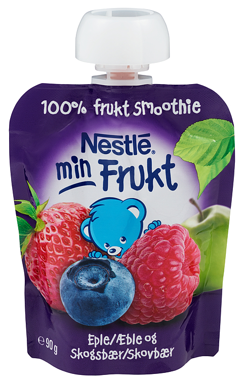 Min frukt apple forest berries smoothie   90g