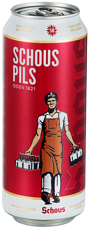 Schous pilsner bx   4,5%   24x50cl