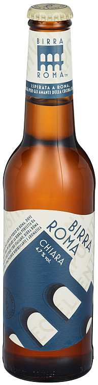 Birra roma chiara 4,7% 24x33cl
