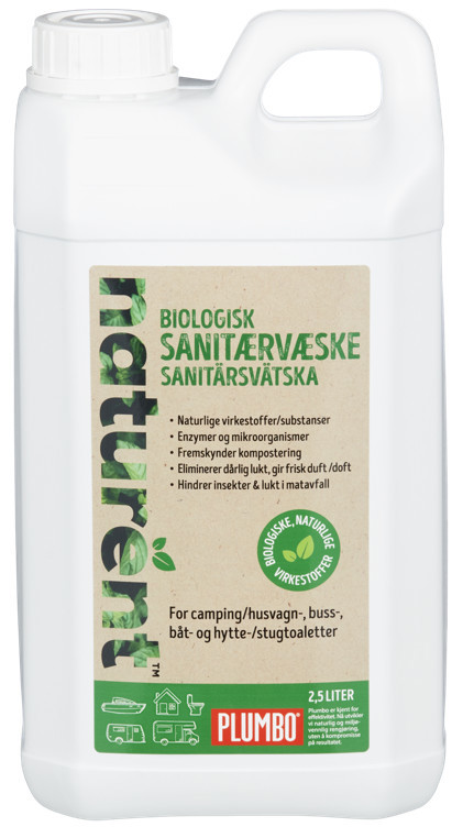 Avløpsrens naturent biologisk sanitærvæske 2,5l
