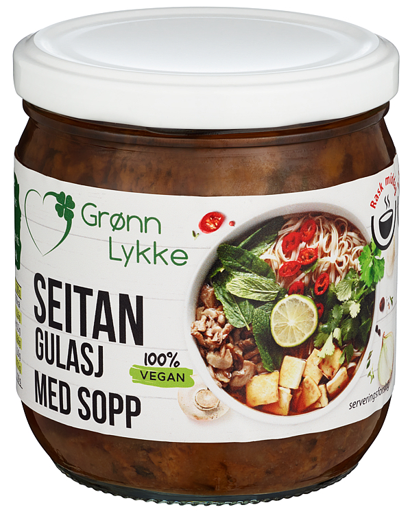 Seitan gulasj m/sopp 350g
