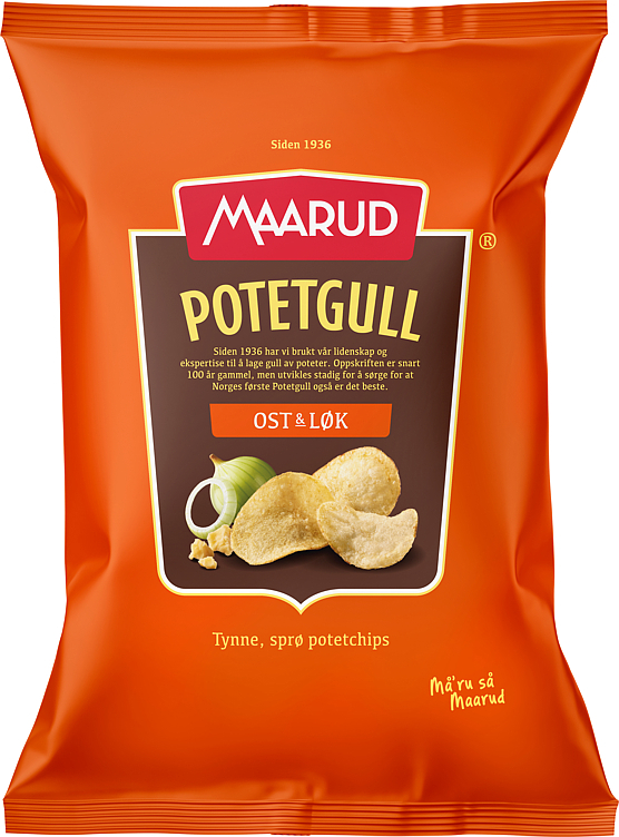 Potetgull ost & løk 200g