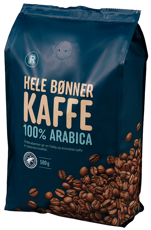 Kaffe hele bønner 500g