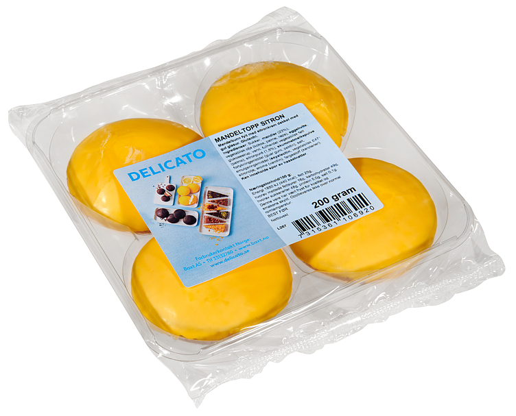 Mandeltopp m/sitron   200g