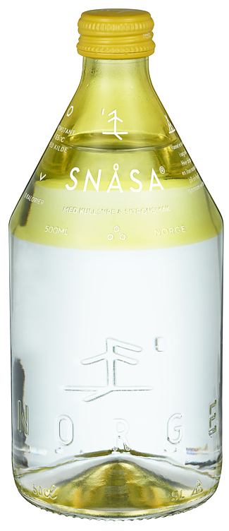 Snåsa m/sitronsmak og kullsyre glass 6x0,5l