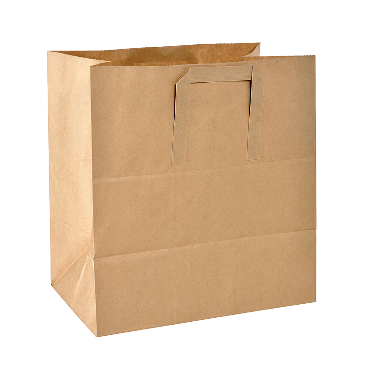 Papirpose takeaway br.m/håndt biopak 5l 250stk
