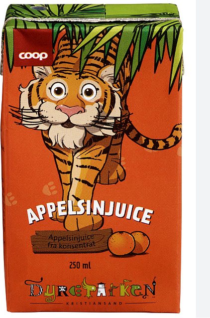 Orange juice single pack   0,25l