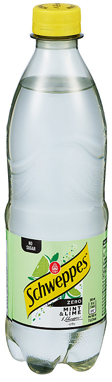 Schweppes mint og lime zero   24x0,5l