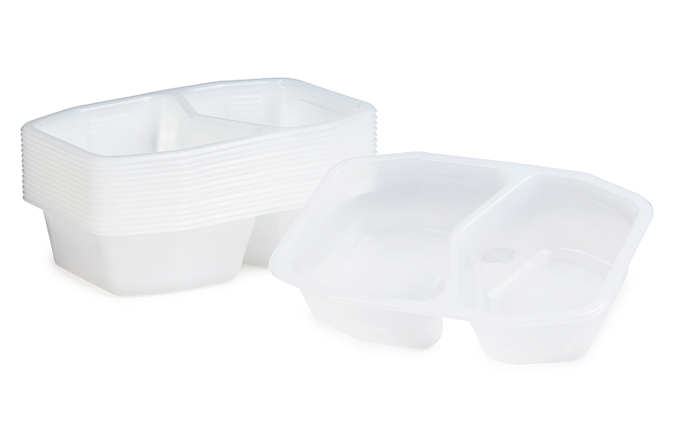 Tray hmr pp tr 2-comp 215x148x50 312stk