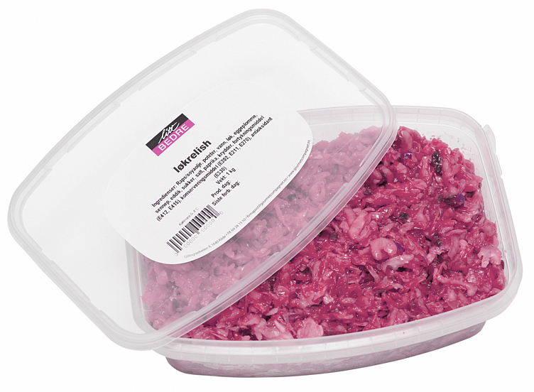 Syltet rødløk 1,4kg/1,