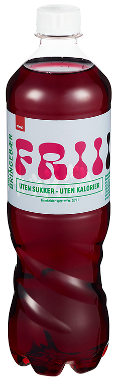 Soft drink frii w/raspberry flavor w/o sugar   0,75l