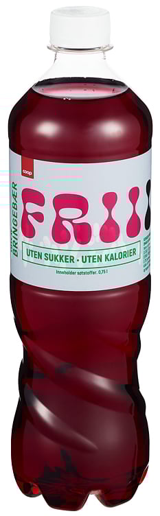 Leskedrikk frii m/bringebærsmak u/sukker   0,75l