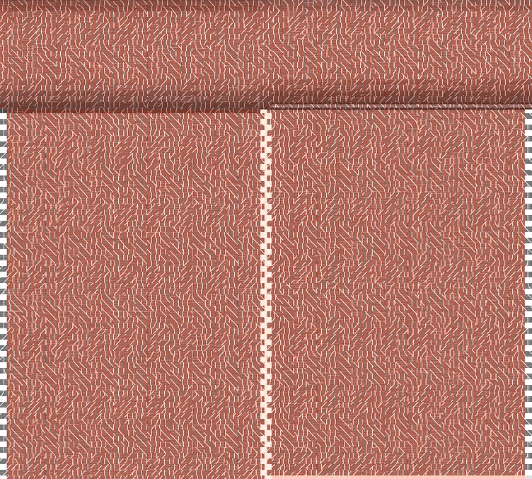 Tete a tete dunicel woven earth terra 0,4x24m 1stk