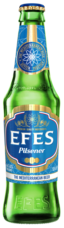 Efes pilsener lagerøl   5%   24x33cl
