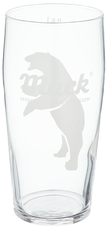 Isbjørn beer glas 0,5l crt of 24pce