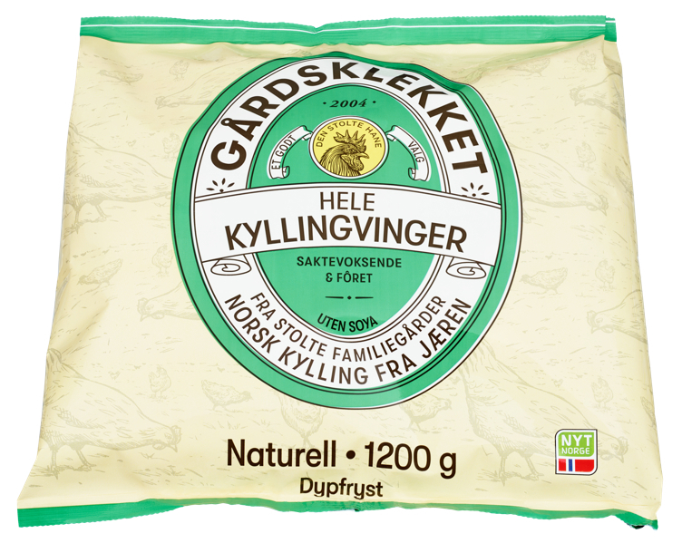 Kyllingvinger hele gårdsklekket  1,2 kg