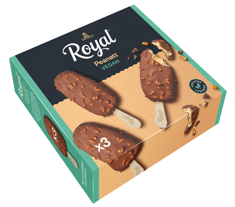 Royal peanøtt vegan 3pk 270ml