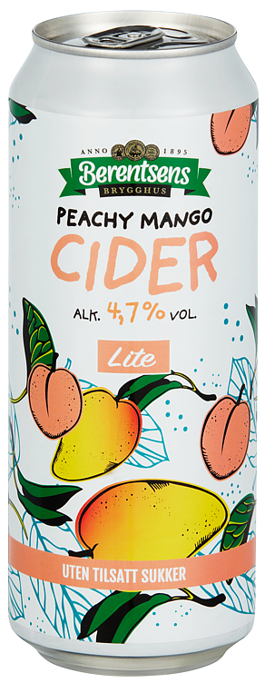 Peachy mangocider lite bx   4,7%   24x50cl