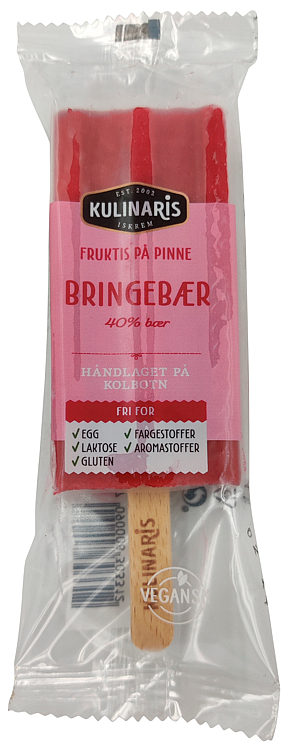 Bringebær pinneis  68ml