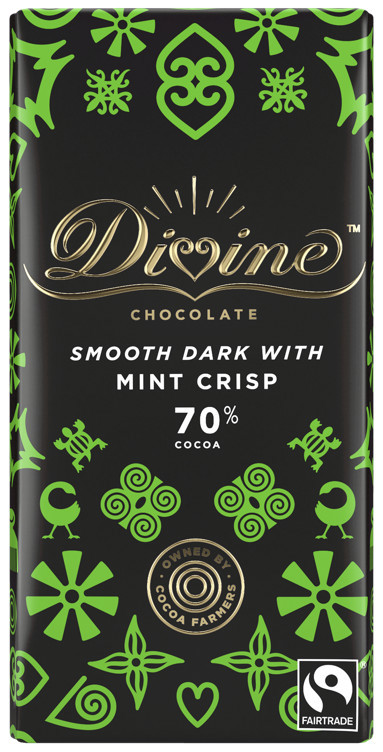 70% dark chocolate with mint    90g