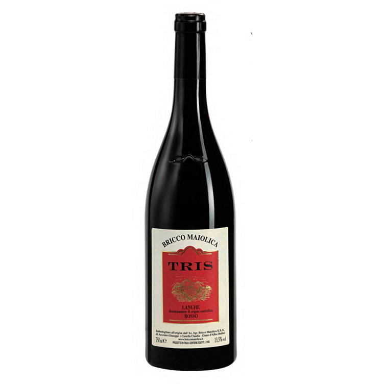 Bricco maiolica tris langhe rosso 13,5% 75cl