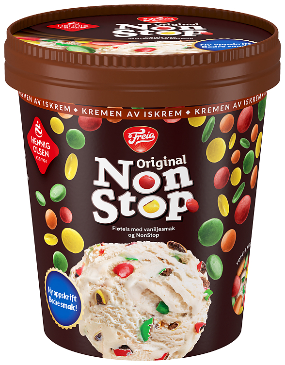 Freia non stop ice cream w/vanilla flavor cup   450ml