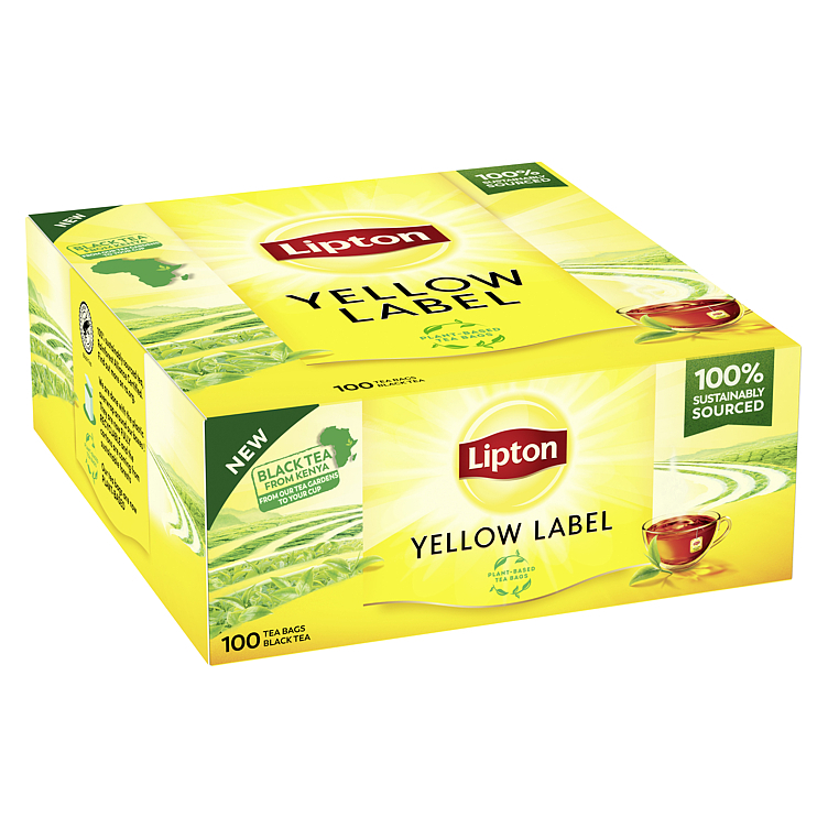 Yellow label te økol. 100poser