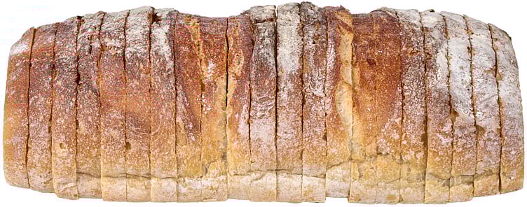 Steinovnsbakt sandwichbrød skåret   10kg