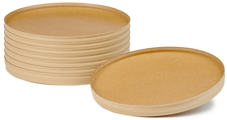 Lokk ronda bred+ papp/pla brun 900/1300ml 25stk