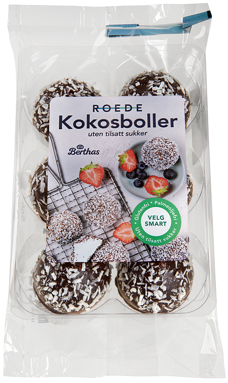 Kokosboller u/sukker 6pk  90g
