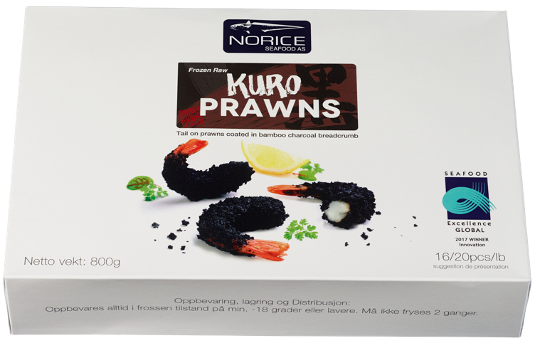 Argentinske villreker m/bambuskull panering 800g