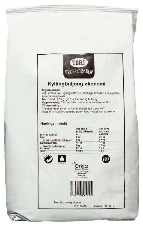 Kyllingbuljong økonomi   2,5kg