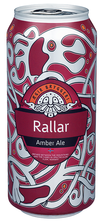 Ægir rallar amber ale 4,7% 24x44cl
