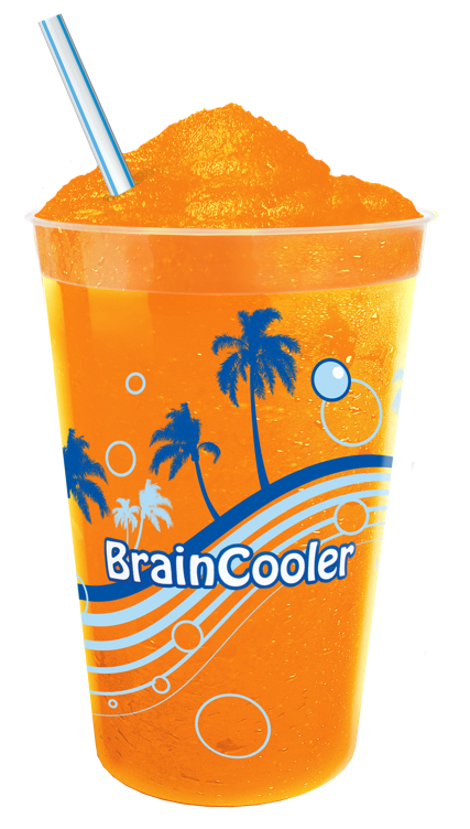 Braincooler slush supersur appelsin  1l