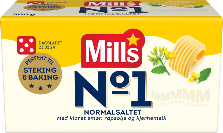 Mills no1 normalsaltet   500g