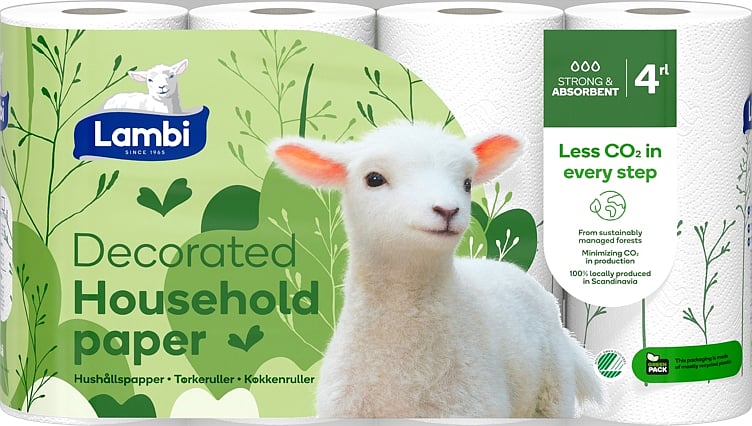 Lambi decor tørkerull   4stk