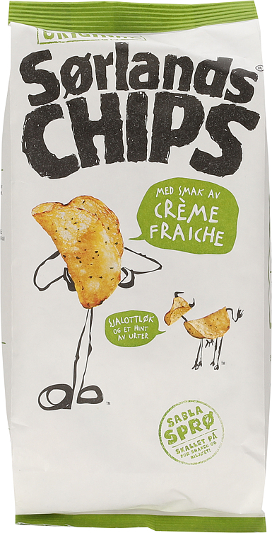 Sørlandschips original crème fraîche 200g
