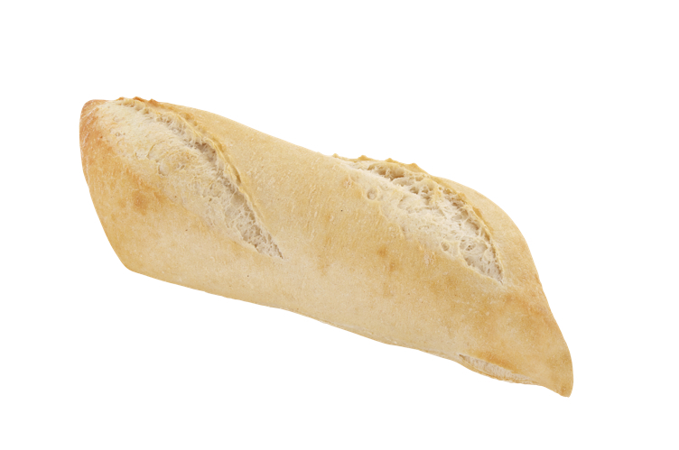 Rustic flat baguette white  40x130g
