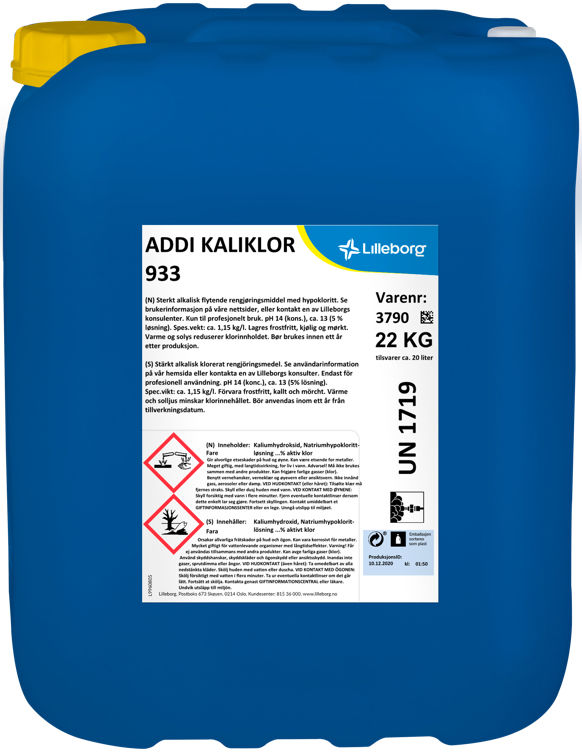 Addi 933 skumrengjøringsmiddel 22kg