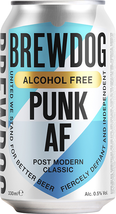 Brewdog alcohol free punk ipa post modern classic 24x33cl