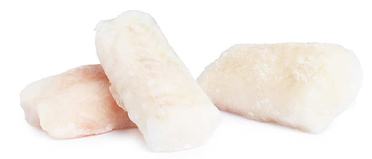 Torsk loins lettsaltet 140-160g 10% glasering   2,5kg