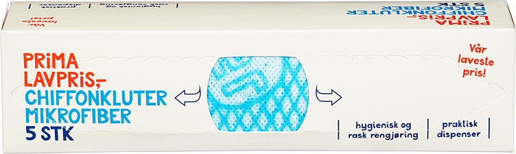 Mikrofiber chiffon klut 5pk