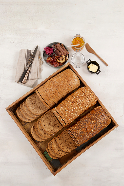 Grovbrød miksboks skåret formstekt   9x700-750g