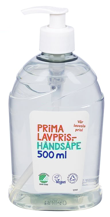 Hand soap w/pump   500ml