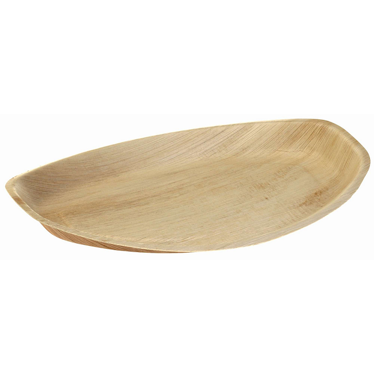 Fat oval 30x20cm palmeblad 100stk