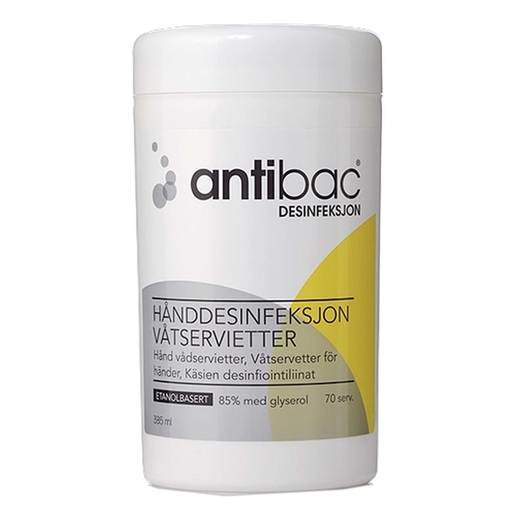 Desinfection hand antibac 85% wipes   pce