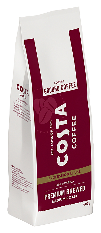 Costa premium brewed medium roast & ground 12x600g